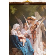 圣母圣子唤醒欧式油画艺术玄关