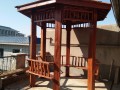 木雕楼梯 防腐木凉亭 廊架 庭院木地台